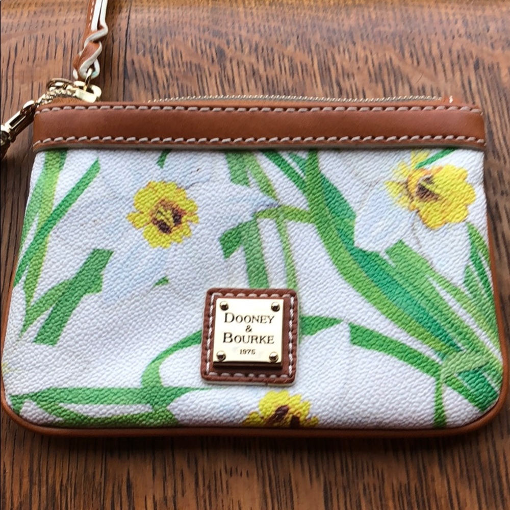 Small Dooney & Bourke daffodil wristlet